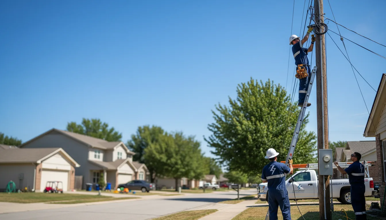 Residential electrician providing installation services in Reynolds, NE